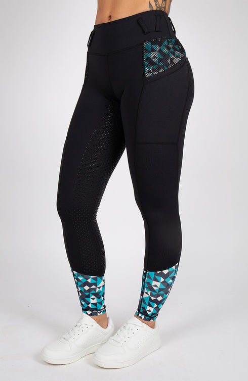BARE Performance Riding Tights - Geo
